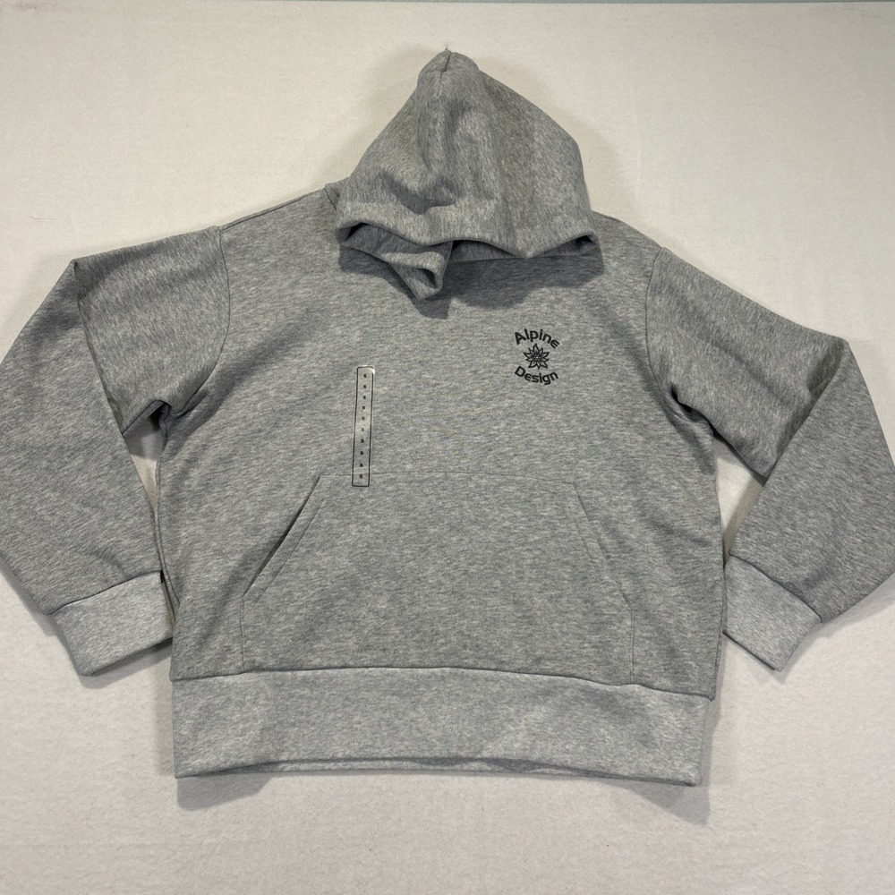 Alpine Design Womens Hike Hoodie Heather Gray Pullover ADW24600H Small